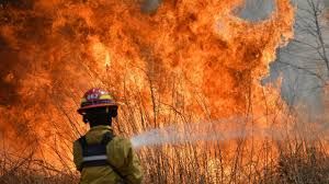 Merlo: siete dotaciones de bomberos sofocaron un incendio que afectó tres hectáreas