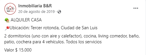 En tres años, el valor para alquilar un departamento en San Luis subió hasta un 700%