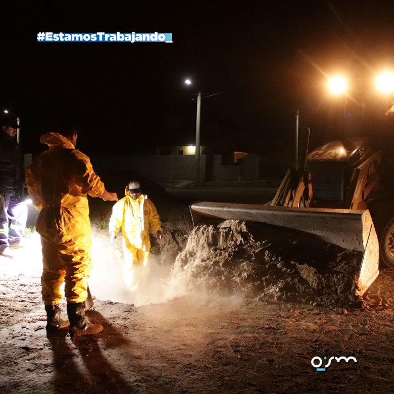 Se montó un operativo nocturno para solucionar una rotura intencional en la red de agua