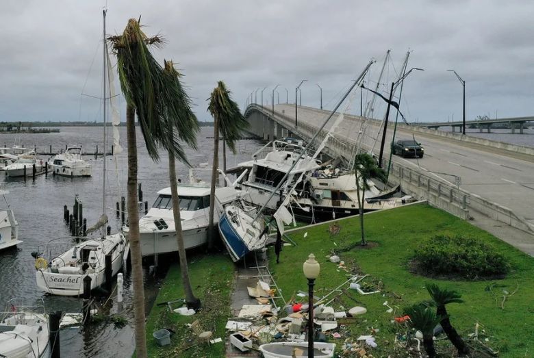 Cómo está Florida después de Ian, uno de sus peores huracanes: islas destruidas, un muerto y millones de personas sin luz