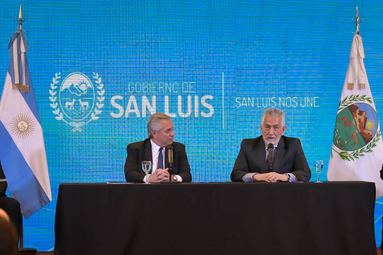 El presidente y el gobernador de San Luis anunciaron nuevas obras para la provincia