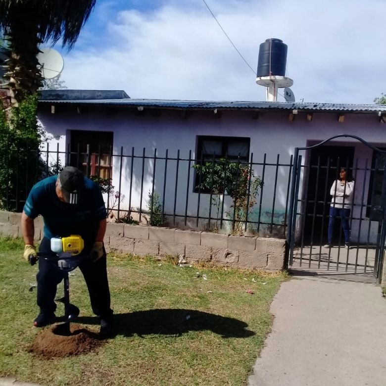 Se realizaron tareas de mantenimiento en plazas y espacios verdes