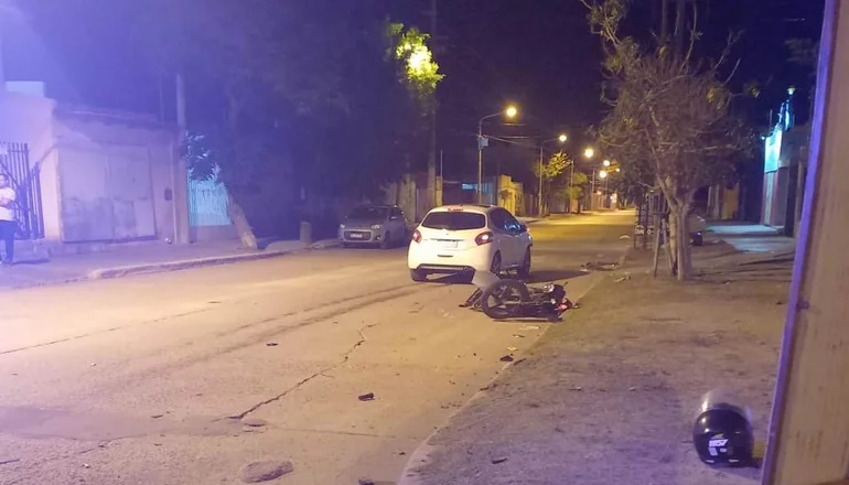 San Luis: Un motociclista quedó grave tras un accidente 