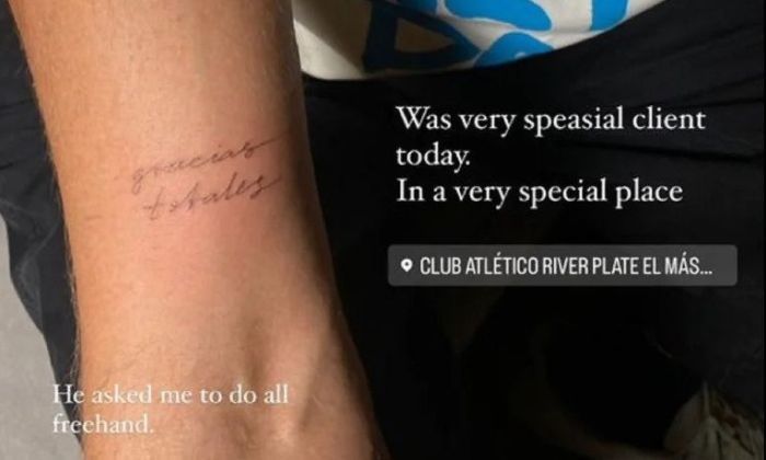 Gracias Totales: Chris Martin se tatuó la icónica frase de Gustavo Cerati y Soda Stereo en su brazo derecho