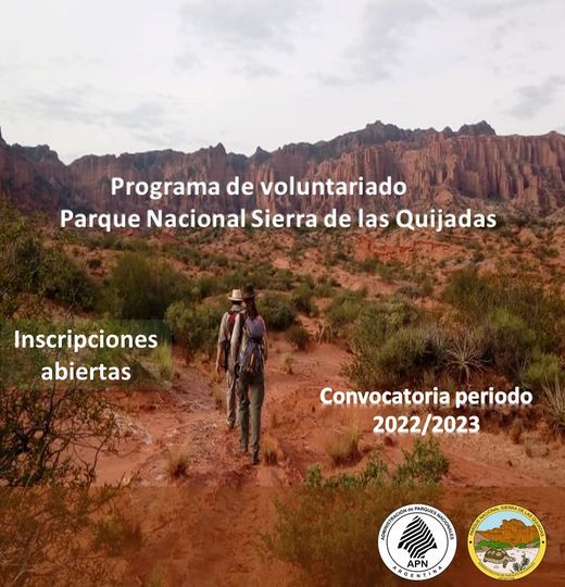 Convocatoria al Voluntariado en el Parque Nacional Sierra de las Quijadas