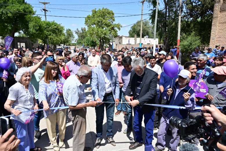 Inauguraron el pavimento de 36 cuadras en Justo Daract
