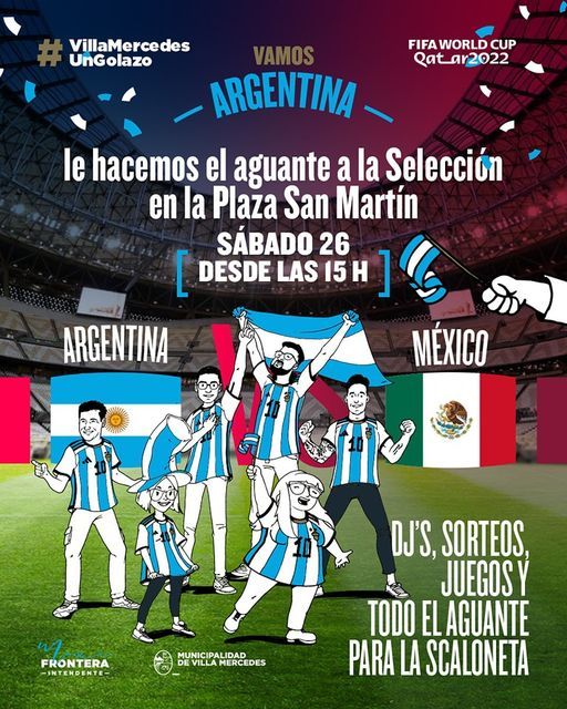 Mañana Argentina y México se vivirá en plaza San Martín