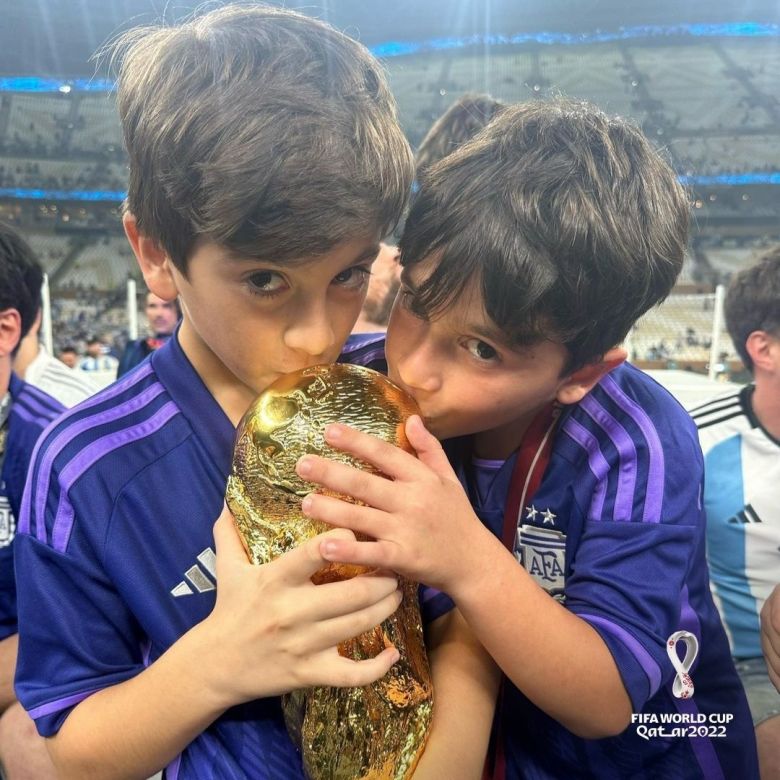 Argentina Campeón Mundial: El festejo de la familia Messi