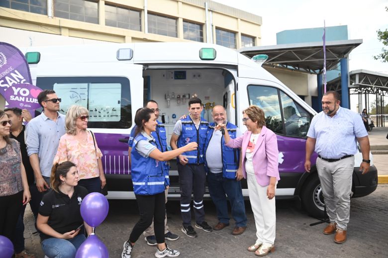 Villa Mercedes y Fraga recibieron tres ambulancias de media y alta complejidad