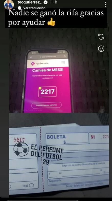 Polémica con Teo Gutiérrez: rifó una camiseta de Messi, se quedó con el premio y una publicación desató la furia de sus seguidores