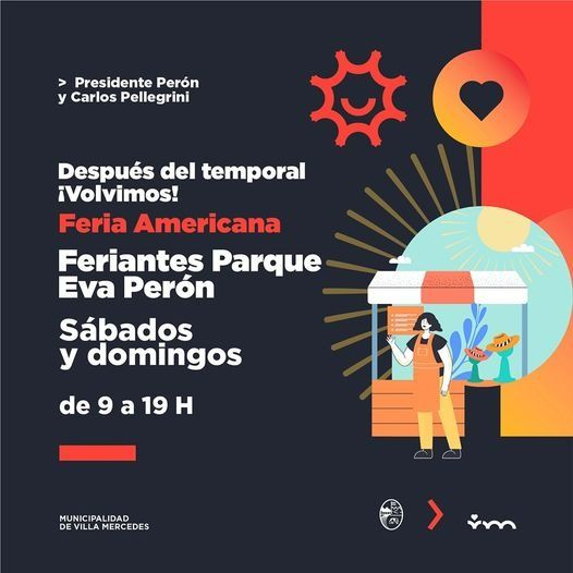 Fin de semana en la Feria Americana del Parque Eva Perón