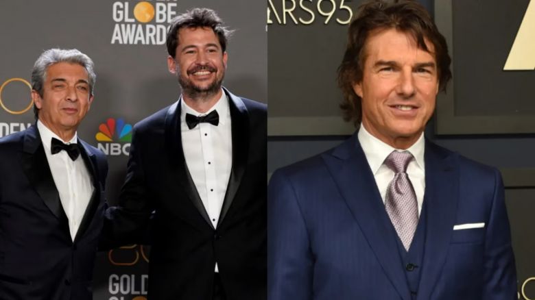 Ricardo Darín y Santiago Mitre se sacaron una foto con Tom Cruise en la gala previa a los Oscar