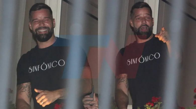 Ricky Martin en Buenos Aires: se acercó a saludar a sus fans y les agradeció el apoyo pese al calor sofocante