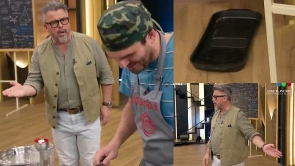 Donato de Santis retó a un participante de MasterChef por dejar una bandeja en el piso