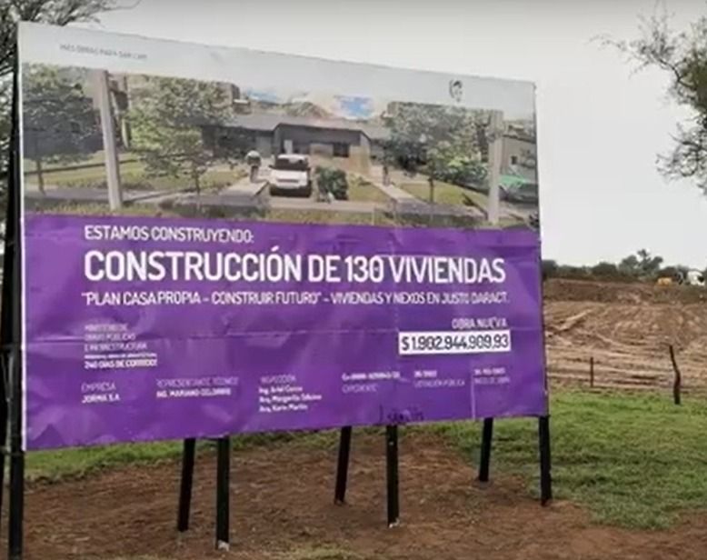 Construccion de Viviendas y Obras de Infraestructura en Justo Daract