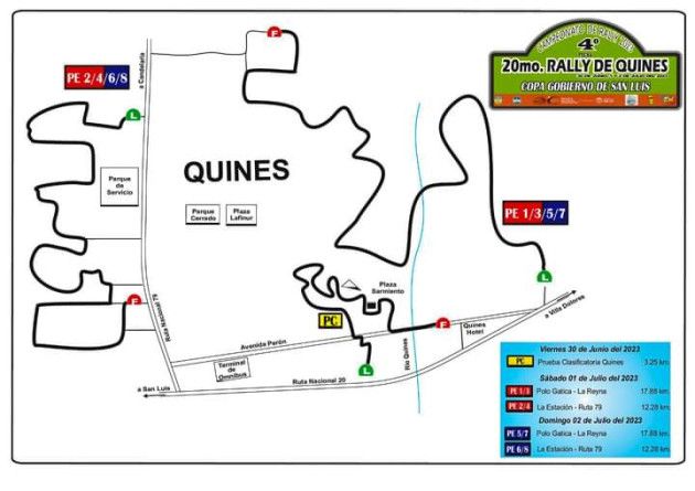 Cuenta regresiva para la largada de la cuarta fecha del Rally Puntano en Quines