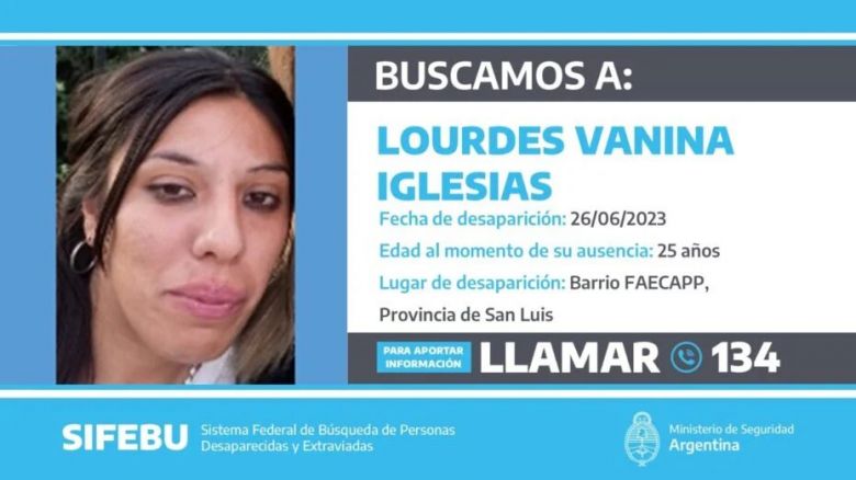 Amplían la búsqueda de Lourdes Iglesias en todo el país