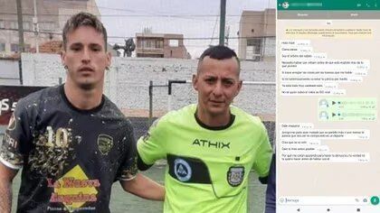 Los chats y el audio que el árbitro le envió al joven que lo agredió en un partido de fútbol y después se suicidó