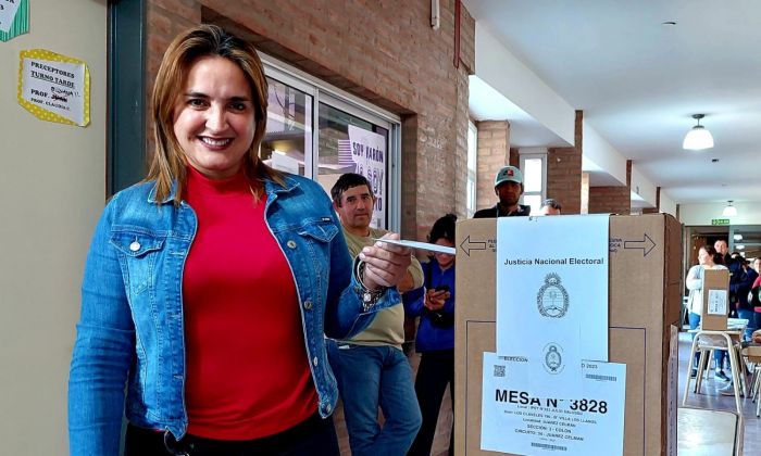 Myrian Prunotto emitió su voto