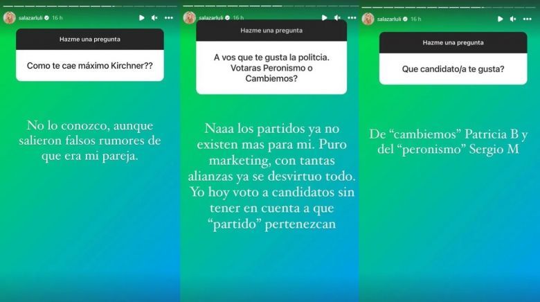 Luciana Salazar publicó su boca de urna de las Elecciones 2023 y los resultados sorprendieron a todos
