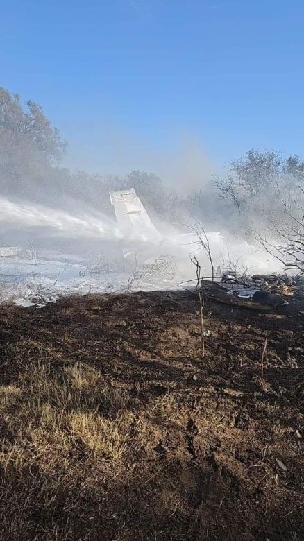 Se incendió una avioneta en el aeropuerto de San Luis 