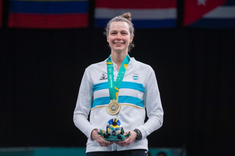 La esgrimista Isabel Di Tella ganó la medalla de oro en espada en los Juegos Panamericanos Santiago 2023