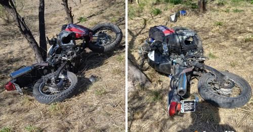 Murió un motociclista que se accidentó en la Autopista 25 de Mayo