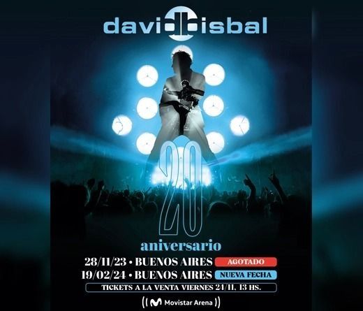 David Bisbal agrega una fecha en Argentina para el 2024 