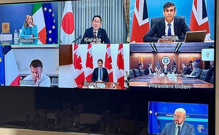 Los líderes del G7 condenaron los ataques de Irán y advierten por una escalada