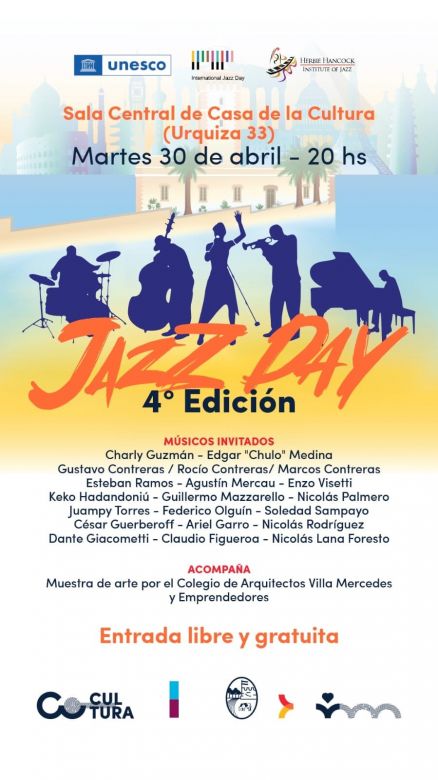 Villa Mercedes se prepara para la 4° Edición del "Jazz Day"