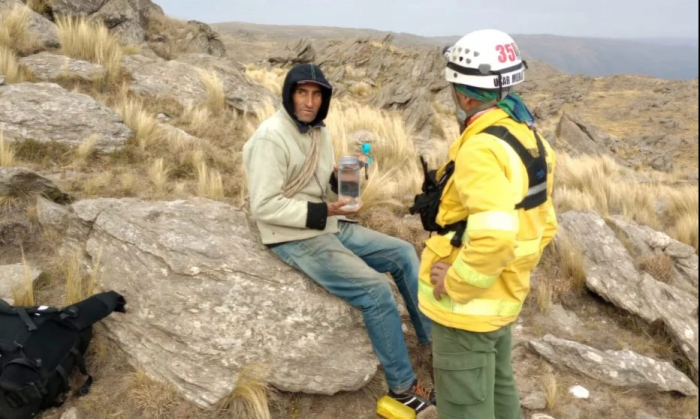 Encontraron con vida al baqueano de Merlo