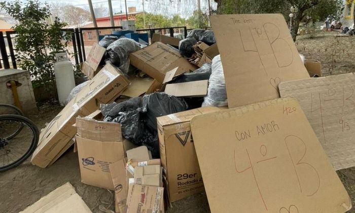 Estudiantes secundarios premiados por la Municipalidad de Merlo por juntar residuos para reciclar