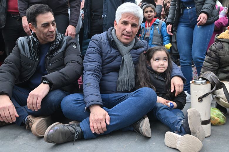 Poggi disfrutó como uno más en el Parque de las Naciones