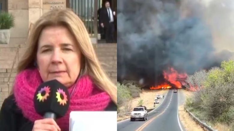 Mercedes Ninci se largó a llorar en vivo al ver incendiada su casa