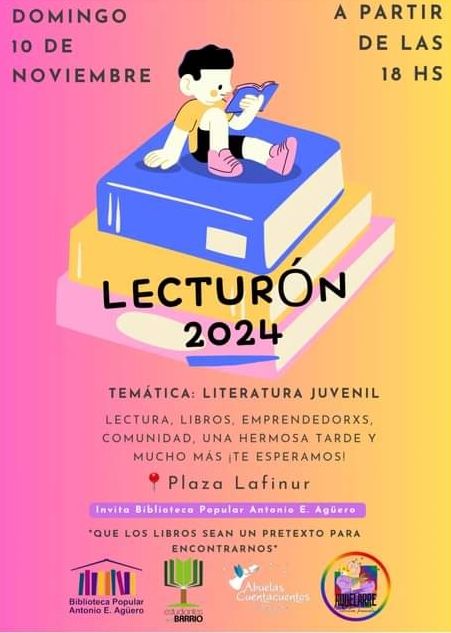 “Lecturón 2024” en Plaza Lafinur