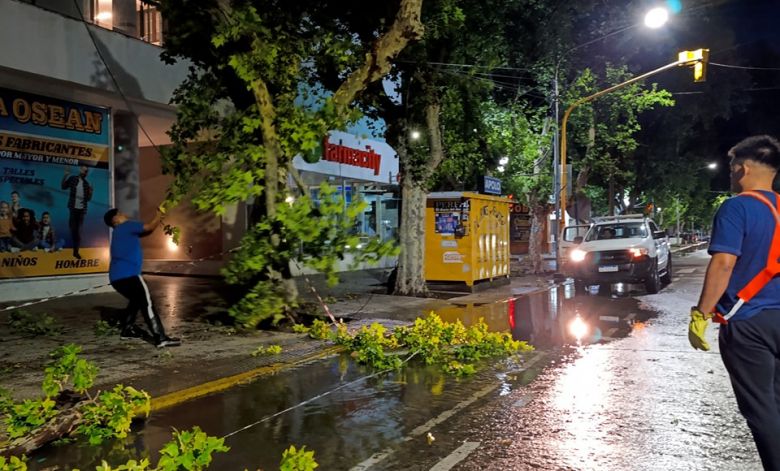 El Municipio trabaja sobre distintos puntos de la ciudad tras la grave tormenta