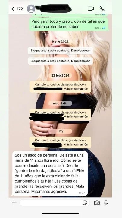 La China Suárez le pidió a Wanda Nara una cifra millonaria por difundir el chat de su pelea