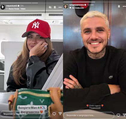 Mauro Icardi y la China Suárez llegaron a Milán: la frase romántica de la actriz y los próximos pasos de la pareja