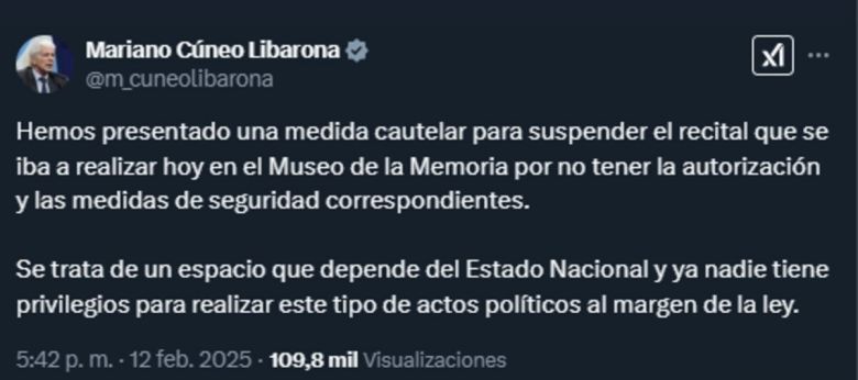 Por pedido del Gobierno, la Justicia canceló un show de Milo J en la ex-ESMA