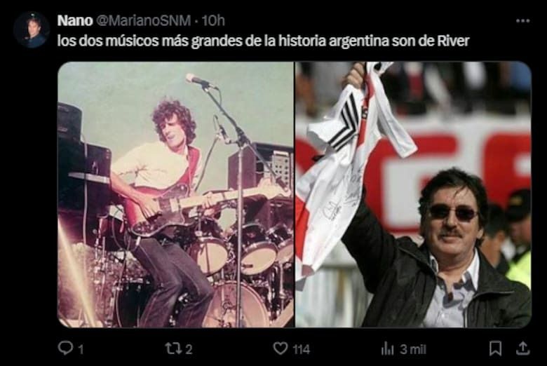 La foto de Charly García en la cancha de River que enloqueció a los hinchas millonarios