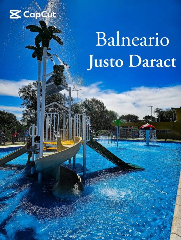 Justo Daract celebró su cumpleaños inaugurando nuevo Balneario