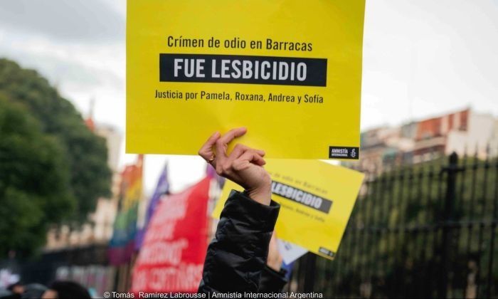 Amnistía Internacional: Crece la violencia contra lesbianas y todo el colectivo LGBTI+ en Argentina