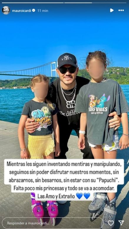 Mauro Icardi reapareció en las redes luego de su escándalo con Wanda Nara: “Voy por todo y contra todos”