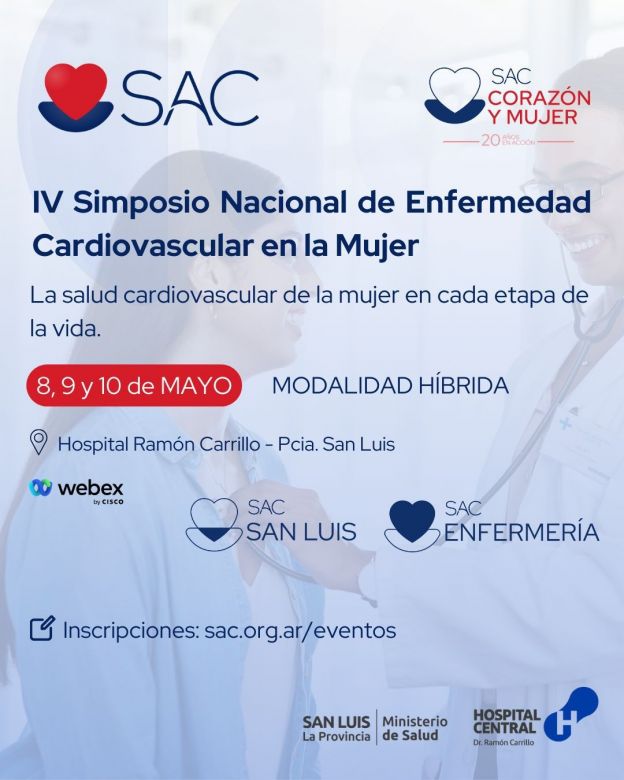 Realizarán el IV Simposio Nacional de Enfermedad Cardiovascular en la Mujer
