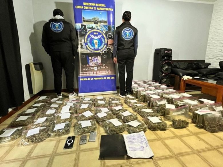 La Policía de San Luis incautó más de $52 millones en droga