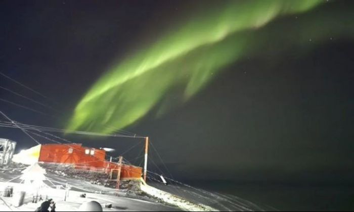 Hermosas postales: así se vieron las auroras australes en la Antártida