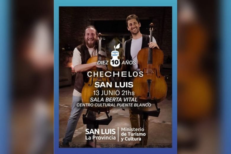El dúo CheChelos celebrará sus 10 años en el Centro Cultural Puente Blanco