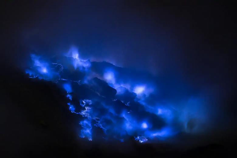 Llamas azules