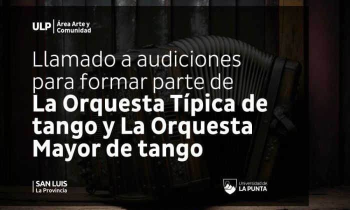 La Universidad de La Punta abre audiciones para integrar sus orquestas de tango