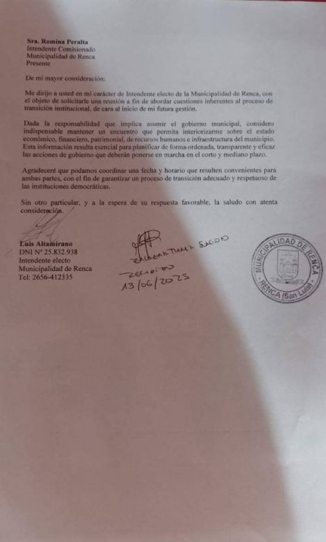 El intendente electo de Renca denunció la falta de respuesta para una transición ordenada: “Es una obligación institucional”